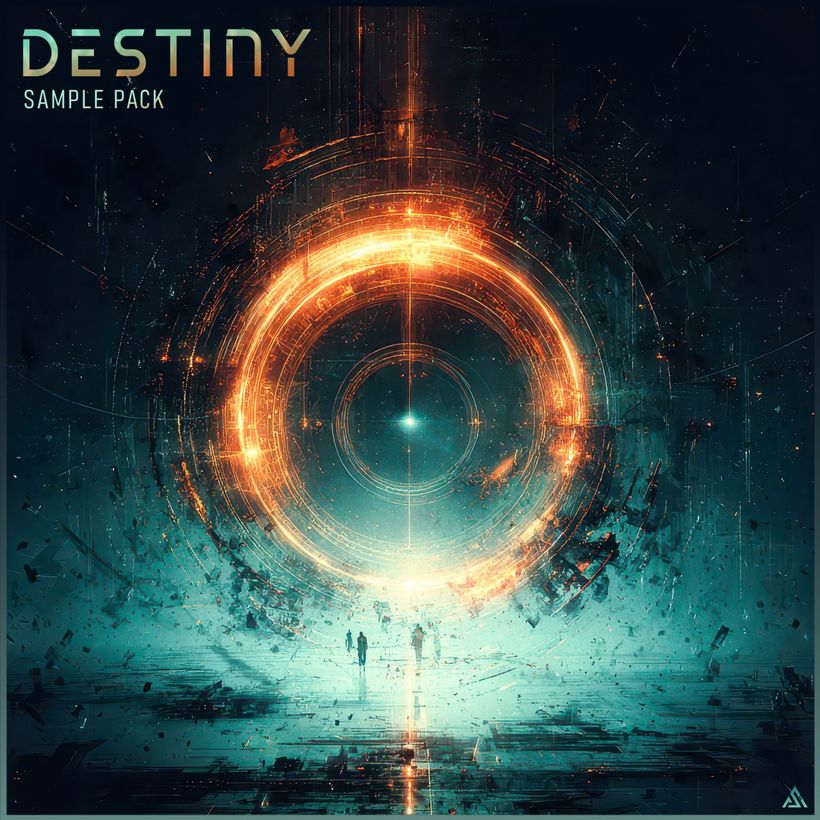 Destiny Vol. 1 cover — a burning orange ring over a pale teal shore